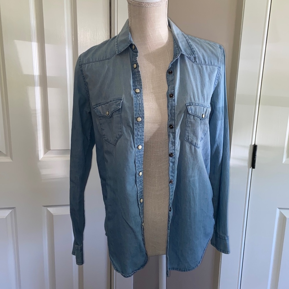American Eagle jean pullover